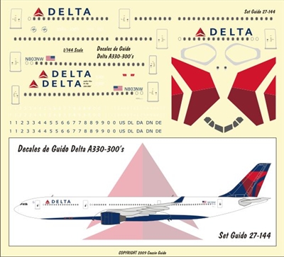 1:144 Delta Airlines (2007 cs) Airbus A.330-300