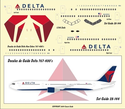 1:144 Delta Airlines (2007 cs) Boeing 767-400