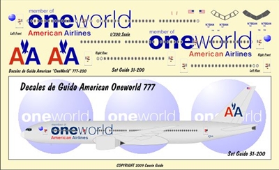 1:200 American Airlines 'OneWorld' Boeing 777-200