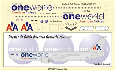 1:200 American Airlines 'OneWorld' Boeing 767-300ER