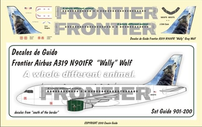 1:200 Frontier Airbus A.319 N901FR 'Wally' the Wolf
