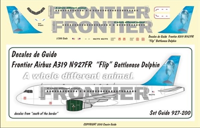 1:200 Frontier A.319 N927FR 'Flip' Bottlenose Dolphin