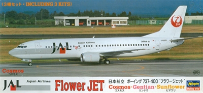 1:200 Boeing 737-400, Japan Airlines "Flower Jet" (3 kits)