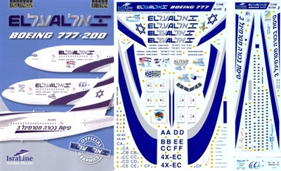 1:144 El Al Boeing 777-200