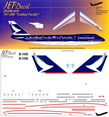 1:200 Cathay Pacific 'Spirit of Hong Kong' Boeing 747-200