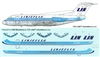 1:144 Linjeflyg Fokker F.28-1000