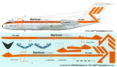 1:144 Fokker F.28-1000, Martinair
