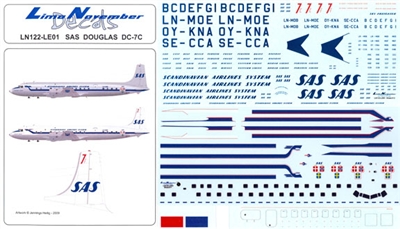 1:122 SAS Douglas DC-7C
