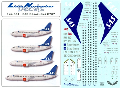 1:144 Boeing 737 NG, SAS Braathens
