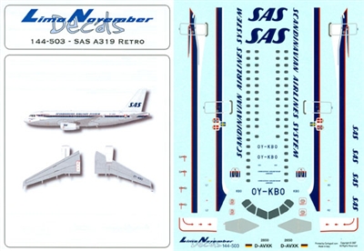 1:144 SAS 'Retro' Airbus A.319 *Sold Out*