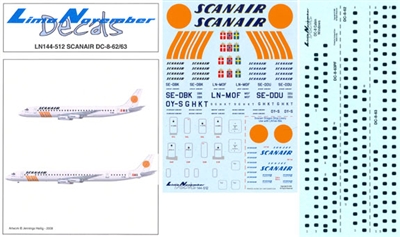 1:144 Scanair Douglas DC-8-62/63