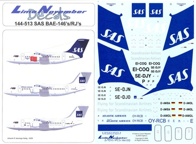1:144 SAS Bae 146's