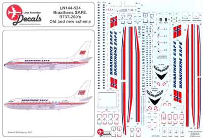 1:144 Braathens SAFE Boeing 737-200