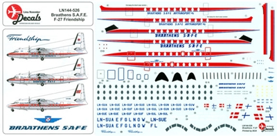 1:144 Braathens SAFE Fokker F.27