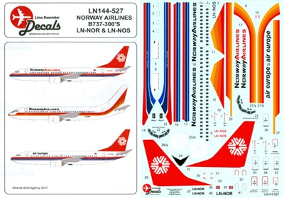 1:144 Norway Airlines Boeing 737-300 *Sold Out*