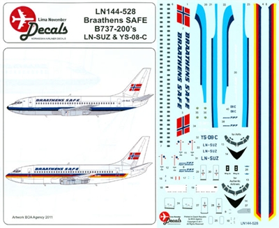1:144 Braathens SAFE (hybrids) Boeing 737-200