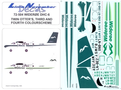 1:72 Wideroe DHC-6 Twin Otter (schemes 3 and 4)