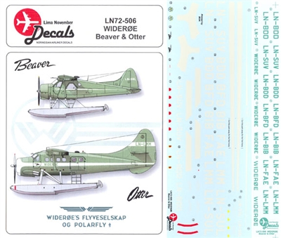 1:72 Wideroe DHC-2 Beaver, DHC-3 Otter