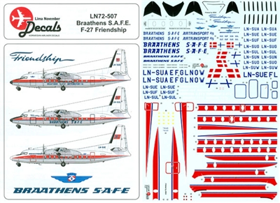 1:72 Braathens S.A.F.E. F.27 Friendship