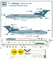 1:144 Lufthansa (experimental cs) Boeing 727-200