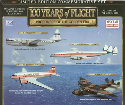 1:144 100 Years of Flight - DC-3, Clipper, B.377, L1049