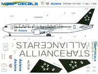 1:200 Asiana 'Star Alliance' Boeing 767-300