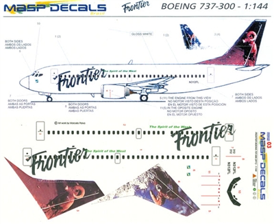 1:144 Frontier Boeing 737-300 'Mountain Sheep'