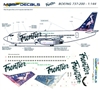 1:144 Frontier Boeing 737-200 'Heron & Duck'