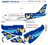 1:144 Delta Express 'Power Puff' Boeing 737-200