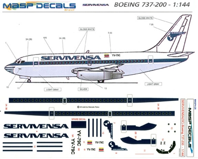 1:144 Servivensa Boeing 737-200