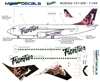 1:144 Frontier Boeing 737-300 'Wolf'