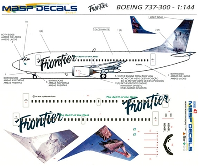 1:144 Frontier Boeing 737-300 'Hare & Flamingo'