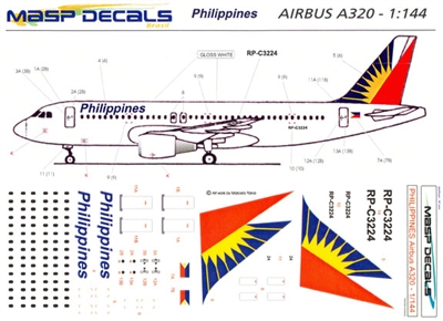 1:144 Philippines Airbus A.320