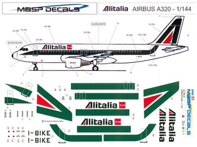 1:144 Alitalia Airbus A.319, A.320, A.321