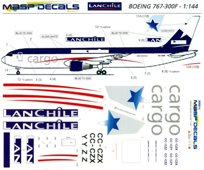 1:144 Lan Chile Cargo Boeing 767-300F
