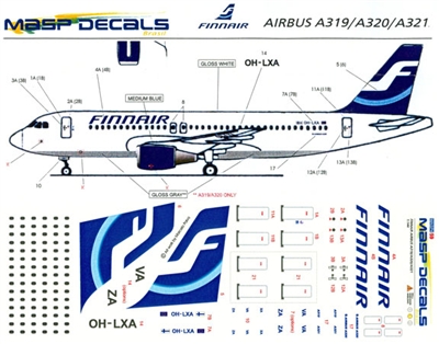 1:144 Finnair Airbus A.319/A.320/A.321