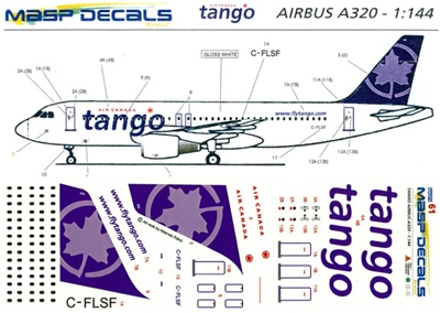 1:144 Air Canada Tango Airbus A.320