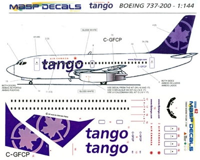 1:144 Air Canada Tango Boeing 737-200