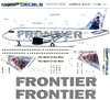 1:144 Frontier Airbus A.319 'Gray Wolf'