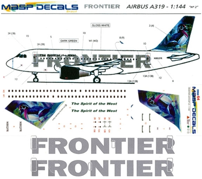 1:144 Frontier Airbus A.319 'Wood Duck'