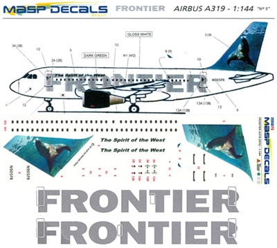 1:144 Frontier Airbus A.319 'Sea Lion''