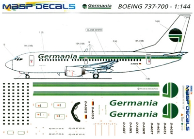 1:144 Germania Boeing 737-700