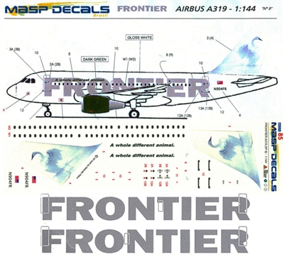 1:144 Frontier Airbus A.319 'Swan' *Sold Out*