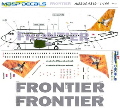 1:144 Frontier Airbus A.319 'Mallard'