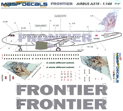 1:144 Frontier Airbus A.319 'Lynx'