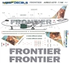 1:144 Frontier Airbus A.319 'Grizzly Bear Cub'