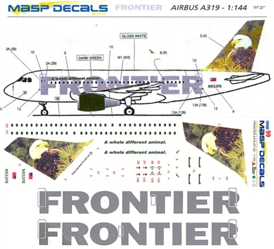 1:144 Frontier Airbus A.319 'Bald Eagle' *Sold Out*