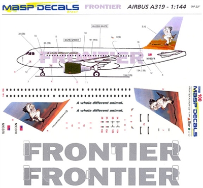 1:144 Frontier Airbus A.319 'Ferruginous Hawk' *Sold Out*