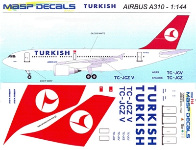 1:144 Turkish Airlines Airbus A.310-200/-300
