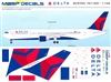 1:144 Delta Airlines (2007cs) Boeing 767-300